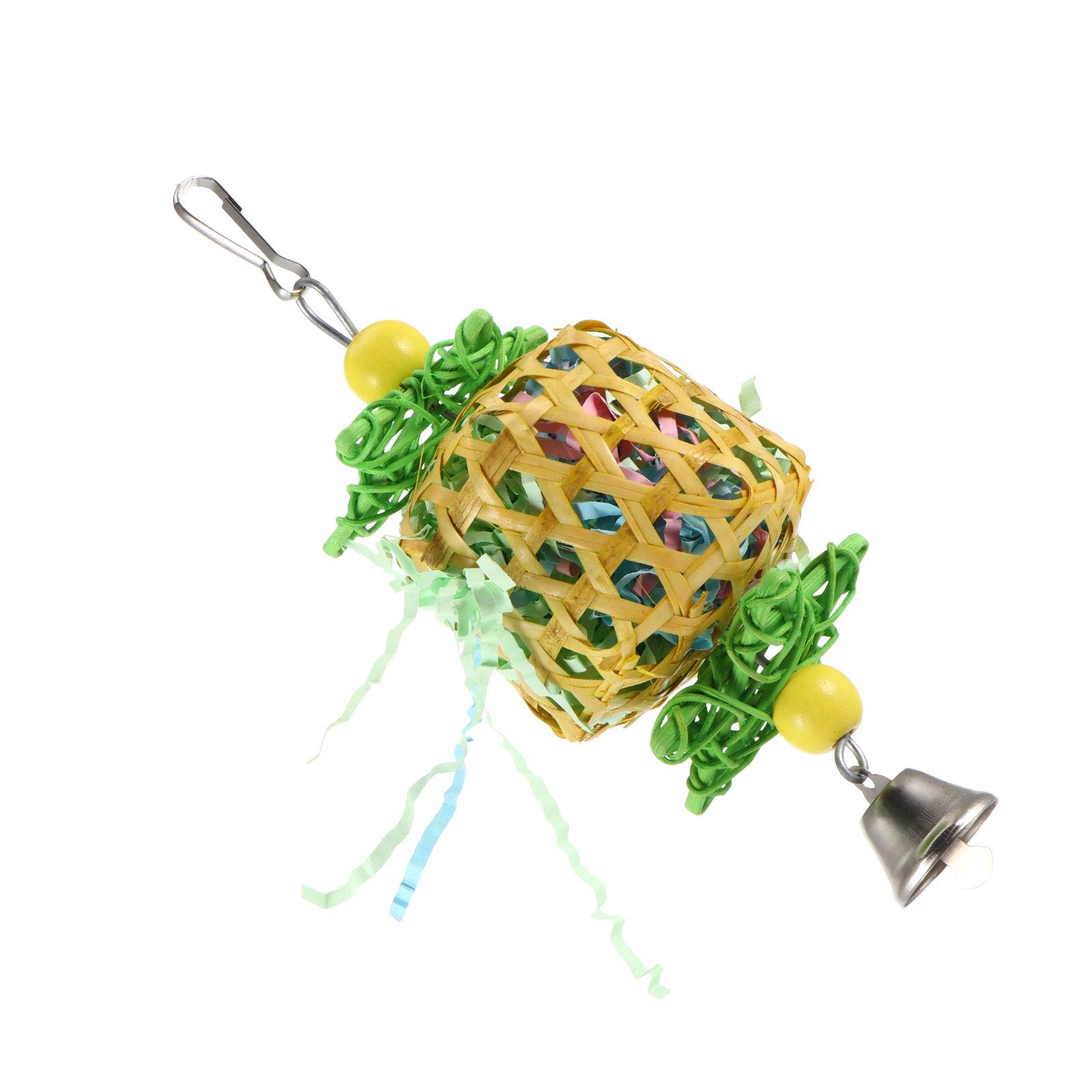 Colorful Parrot Swing Toy - Chewable Hanging Bird Cage Toy for Parrots & Small Birds | Perfect for Playtime, Exercise & Mental Stimulation in Bird Cages