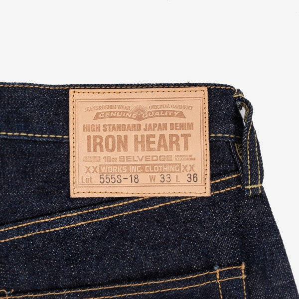 IH 555S 18oz Vintage Selvedge Denim Super Slim Cut Jeans for Men - Indigo Raw Denim, High-Quality Japanese Selvedge, Skinny Fit - Perfect for Casual Wear, Street Style & Vintage Fashion