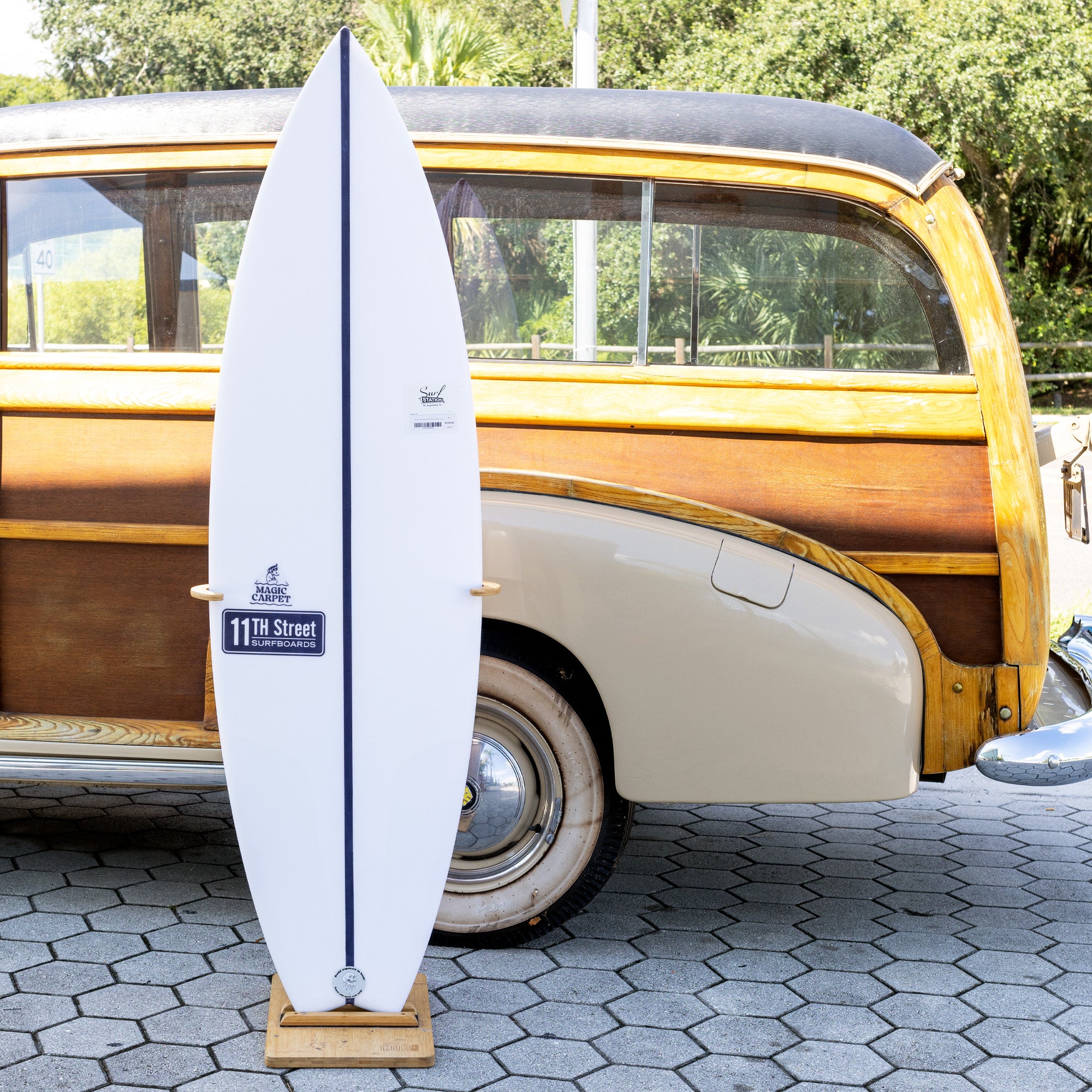 11th Street Surfboards Magic Carpet EPS 5'10 Surfboard with Futures Fins - Perfect for Small Waves & Summer Surfing