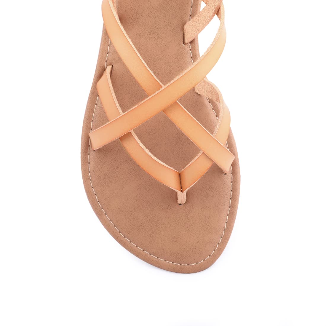 Women's Gladiator Flat Sandals - Strappy Fisherman Sandals with Ankle Strap | Comfortable Summer Casual Shoes for Beach, Vacation & Daily Wear