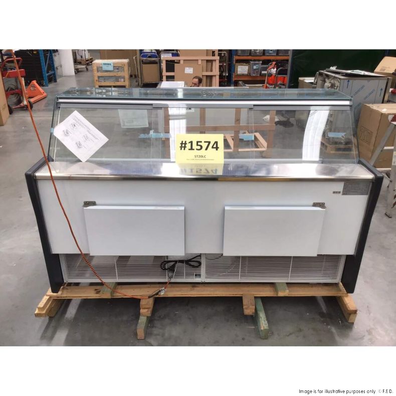 ST20LC NSW1574 Compact Deli Display Case - Energy Efficient Commercial Refrigerator for Delis, Cafes & Restaurants - Perfect for Small Spaces & High Traffic Areas