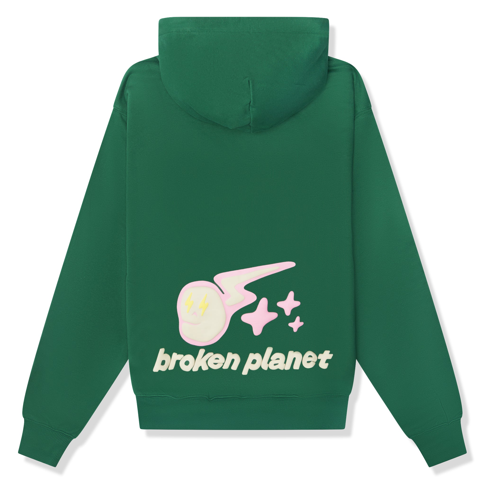 Broken Planet Speed Of Light Hoodie - Malachite Green Pullover for Men & Women | Streetwear Fashion, Casual Wear & Loungewear