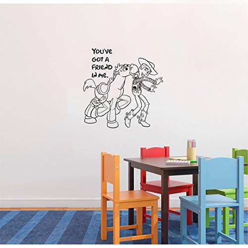 Woody Toy Story Disney Wall Sticker - 10x10 Inch Cartoon Vinyl Decal for Kids Room, Nursery & Kindergarten Decor | Fun Disney Pixar Bedroom Art for Boys & Girls | Perfect for Birthday Parties & Themed Rooms
