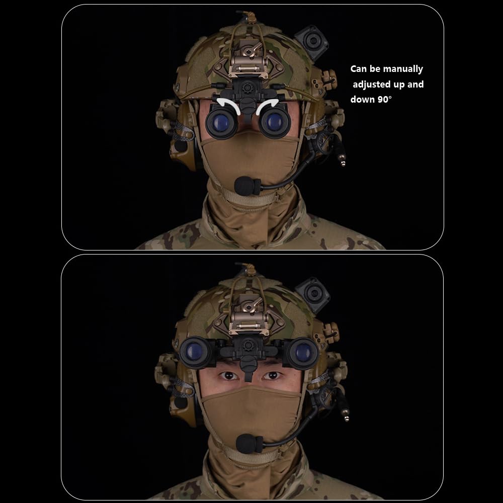 Tactical GPNVG-18 Dummy Night Vision Goggles - Realistic Helmet Mount NVG Model for Military Cosplay, Airsoft & Tactical Display | Perfect for Halloween Costumes, Airsoft Battles & Military Simulation