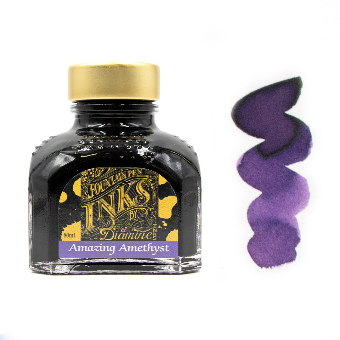 Premium Diamine Ink Bottle 80ml - Vibrant Fountain Pen Ink for Calligraphy, Journaling & Artistic Writing - Smooth Flow & Rich Colors
