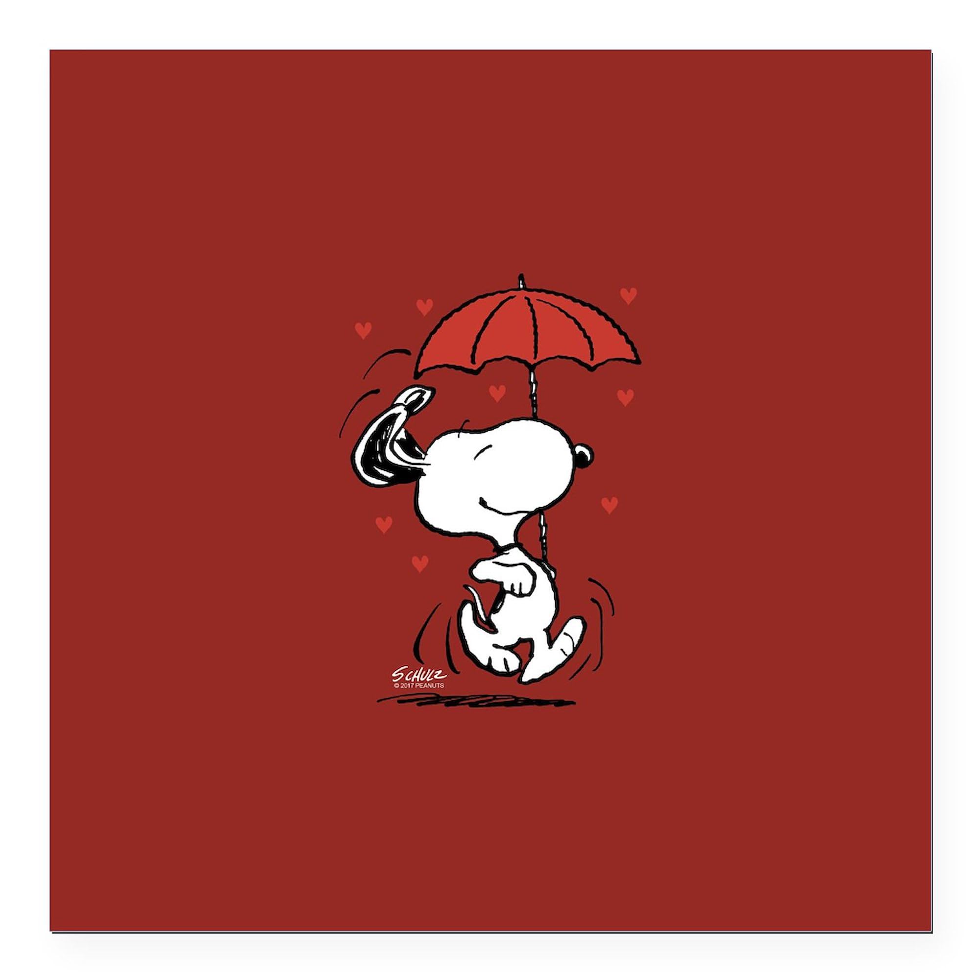 Peanuts Snoopy Heart Square Car Magnet 3x3 Inch - Cute Magnetic Bumper Sticker for Cars, Trucks & Vehicles - Perfect Gift for Peanuts Fans & Dog Lovers - Great for Road Trips, Commuting & Showing Fandom