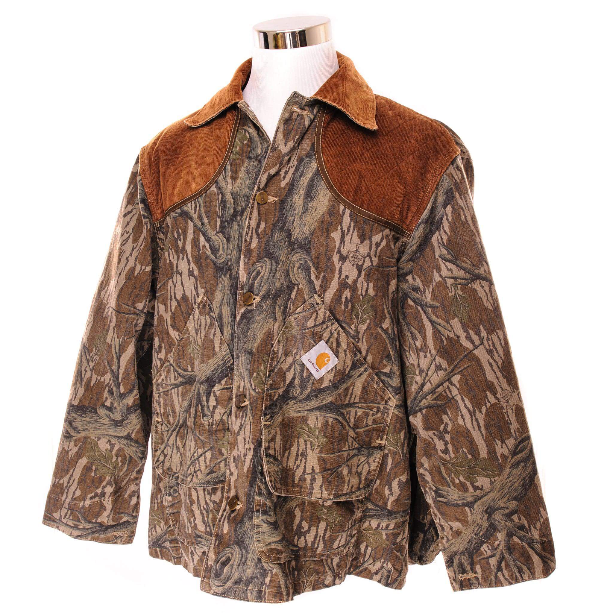 Vintage Carhartt Camo Hunter Jacket Size XL - Made in USA - Durable Hunting & Outdoor Workwear for Men