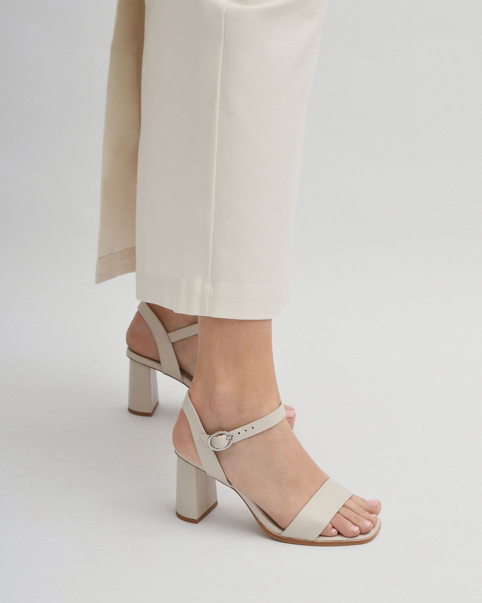 CALAIS Women's High Heel Sandals - Genuine Bone Leather Strappy Summer Dress Shoes for Weddings, Parties & Night Out