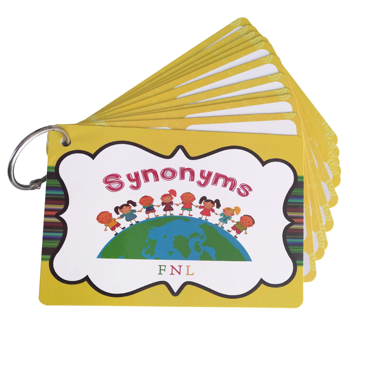 Richardy 20 Groups English Synonyms Flashcards - Vocabulary Building Cards for Kids | Educational Learning Toys for Preschool & Kindergarten | Classroom Supplies & Homeschooling Activities | Perfect for ESL Students & Early Childhood Education