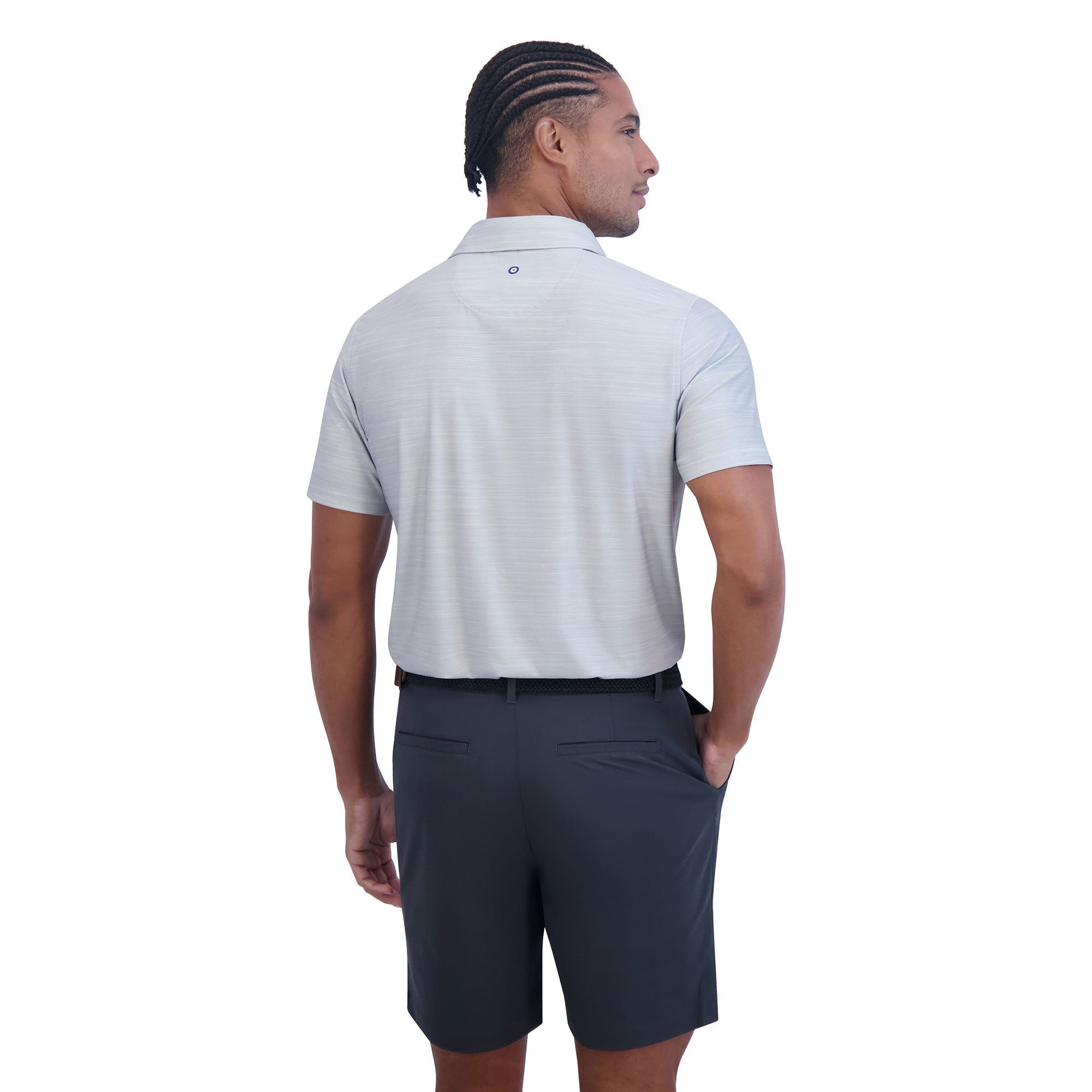 Ben Sherman Men's Vertical Striped Golf Polo Shirt - Breathable & Stylish for Golf, Casual Wear & Outdoor Activities