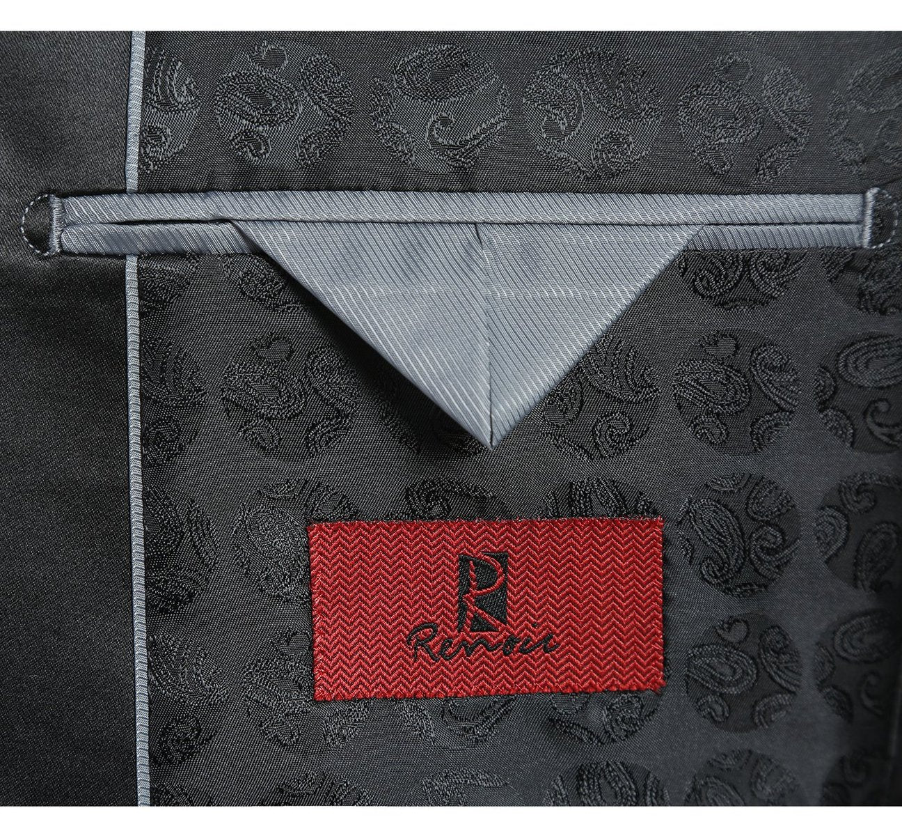 Alessandro Vitello by Renoir 2-Piece Slim Fit Shawl Lapel Tuxedo Suit for Men | Formal Wedding, Prom & Evening Events | Premium Italian Wool Blend