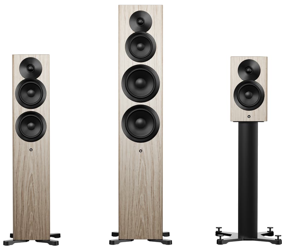 Dynaudio Focus 30 High-End Floorstanding Speakers (Pair) - Premium Home Audio System for Living Room & Home Theater Setup
