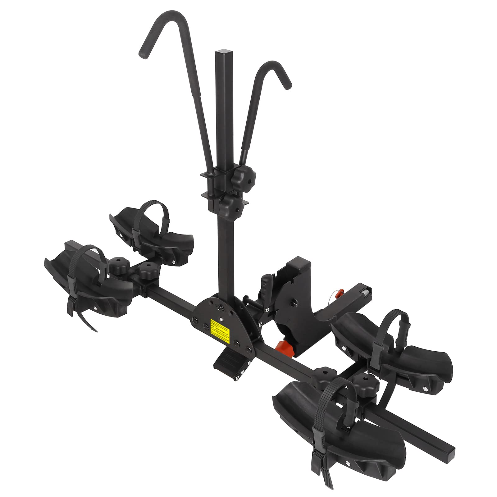 WEIZE 2-Bike Hitch Mount Rack - Wobble-Free Smart Tilting Folding Electric Bike Carrier with Lock | 2