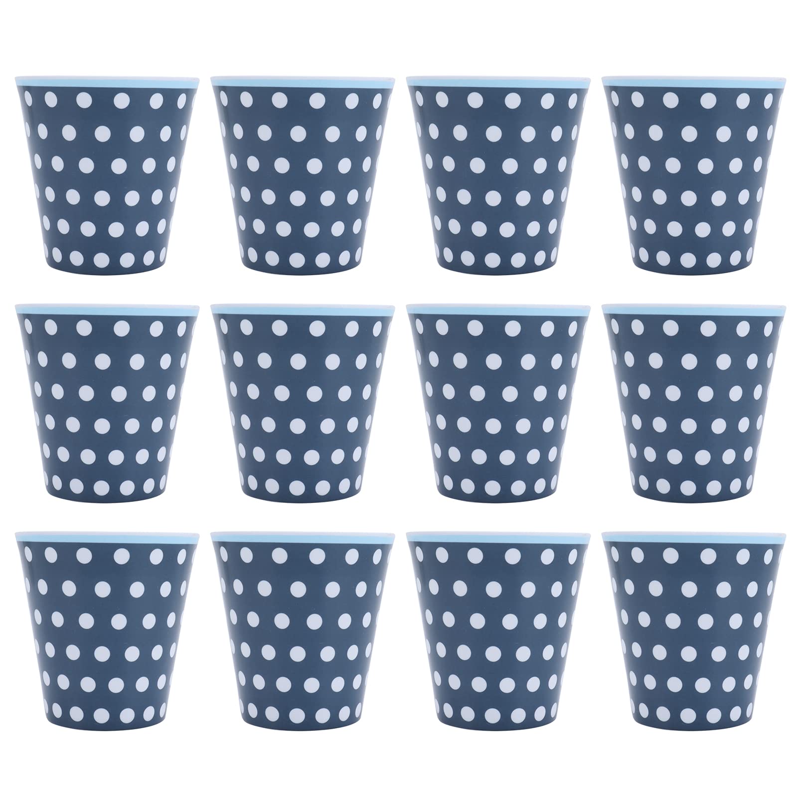 12-Piece Serving Cup Set - Tea Mugs, Milk Cups & Beverage Glasses for Home, Kitchen, Restaurant, Hotel & Office Use - Durable Drinkware for Men, Women, Boys & Girls - Perfect for Coffee, Tea, Juice & Water Serving