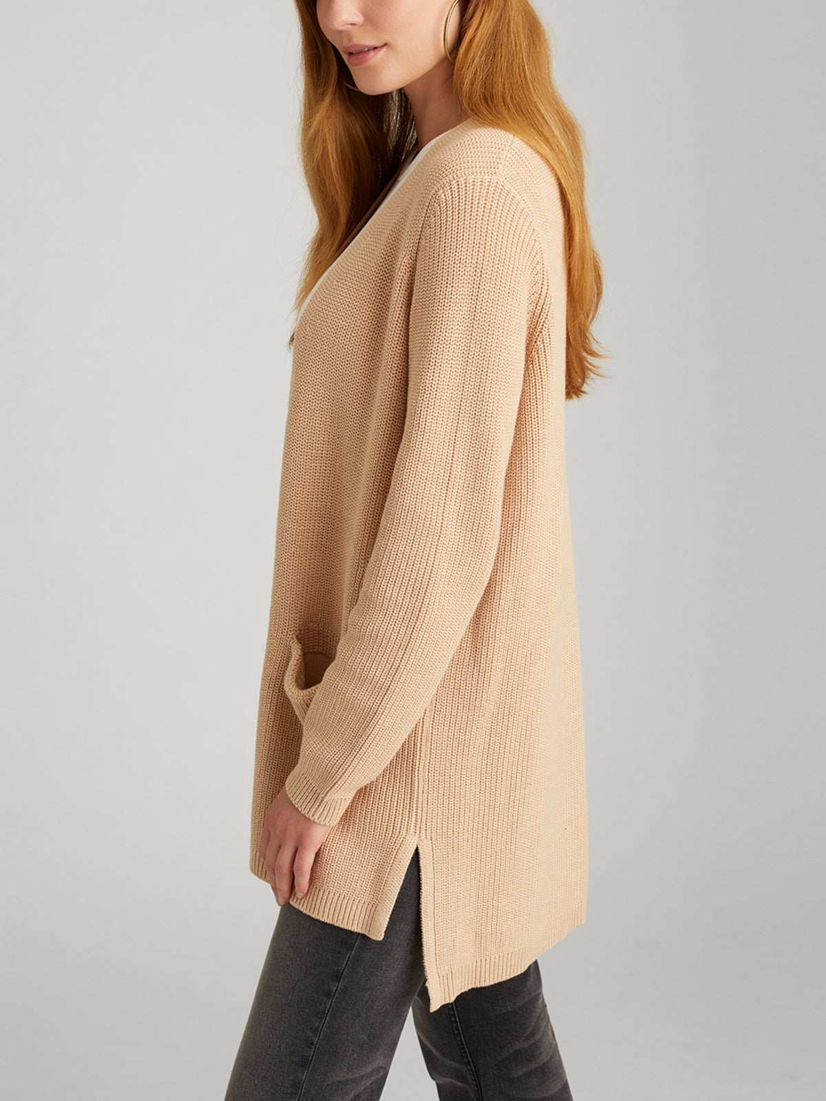 Emma Women's Shaker Stitch Open Front Cardigan - Cozy Knit Sweater for Fall & Winter - Perfect for Layering, Office Wear and Casual Outfits