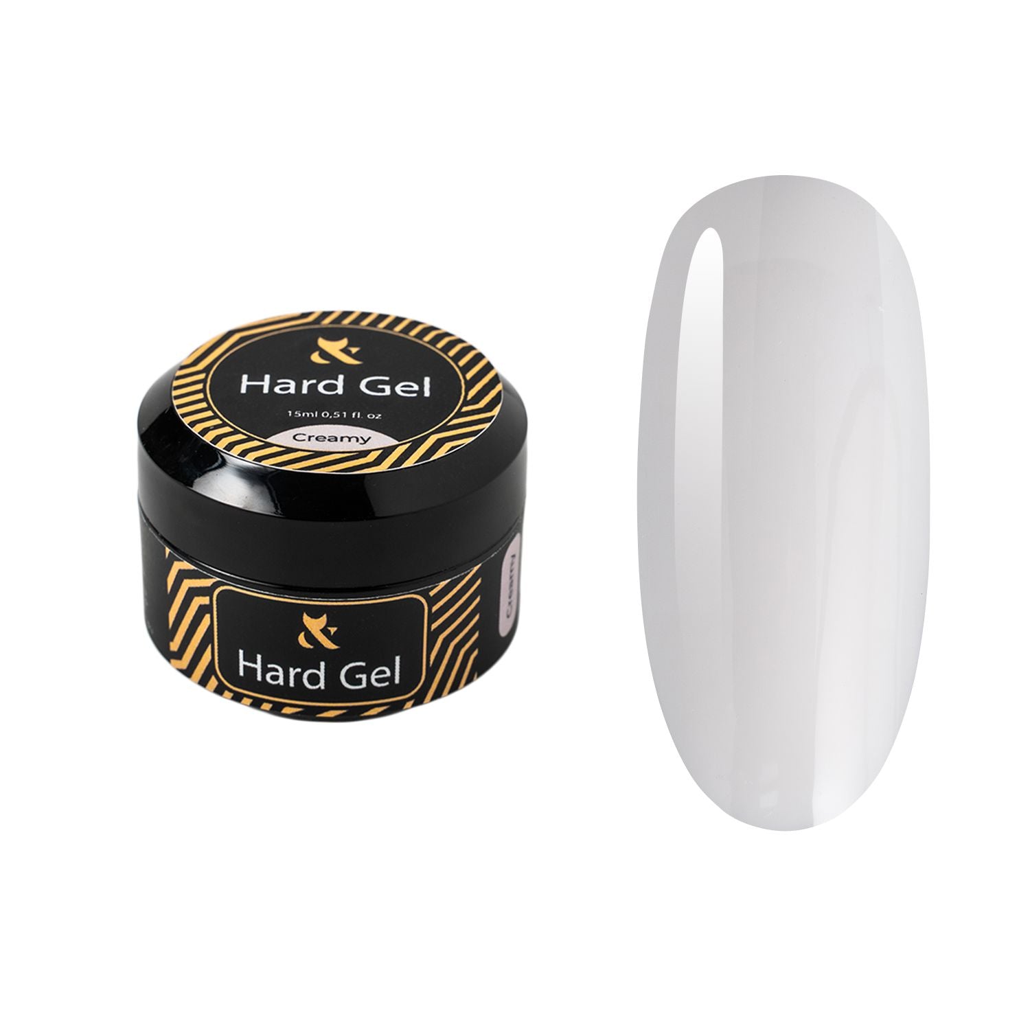 F.O.X Hard Gel Nail Polish - 15ml Creamy Long-Lasting Nail Art Gel for Salon & Home Manicure - Perfect for DIY Nails, Gel Extensions & Nail Designs