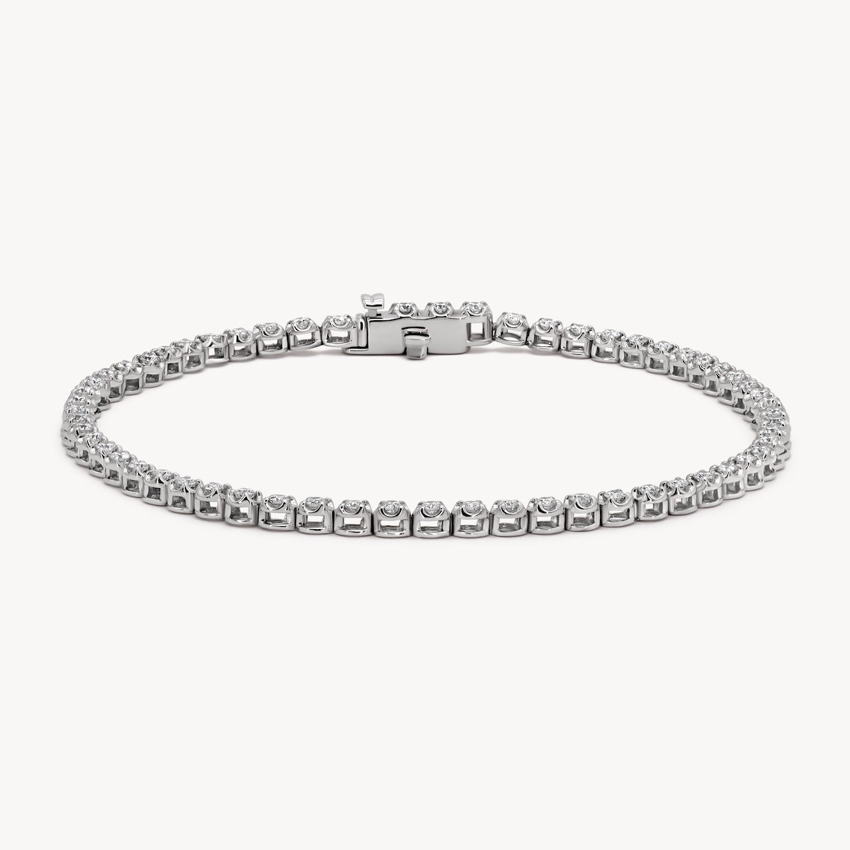 14K Gold Buttercup Tennis Bracelet for Women - Elegant Diamond-Cut Chain Link Bracelet - Perfect for Weddings, Parties & Everyday Wear