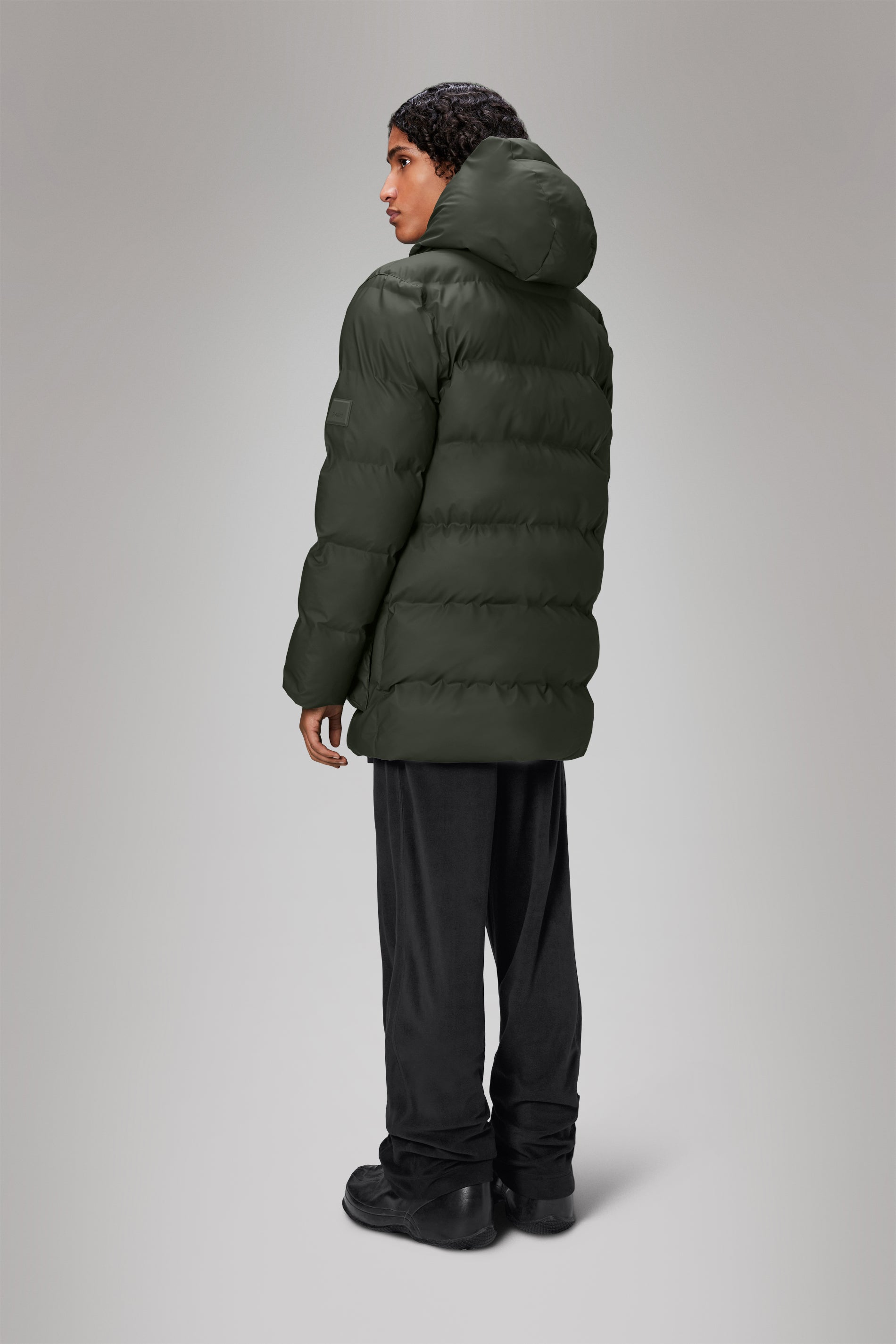 Alta Long Puffer Cargo Jacket for Men - Winter Warm Waterproof Hooded Coat with Multiple Pockets | Outdoor Hiking, Camping & Cold Weather Activities