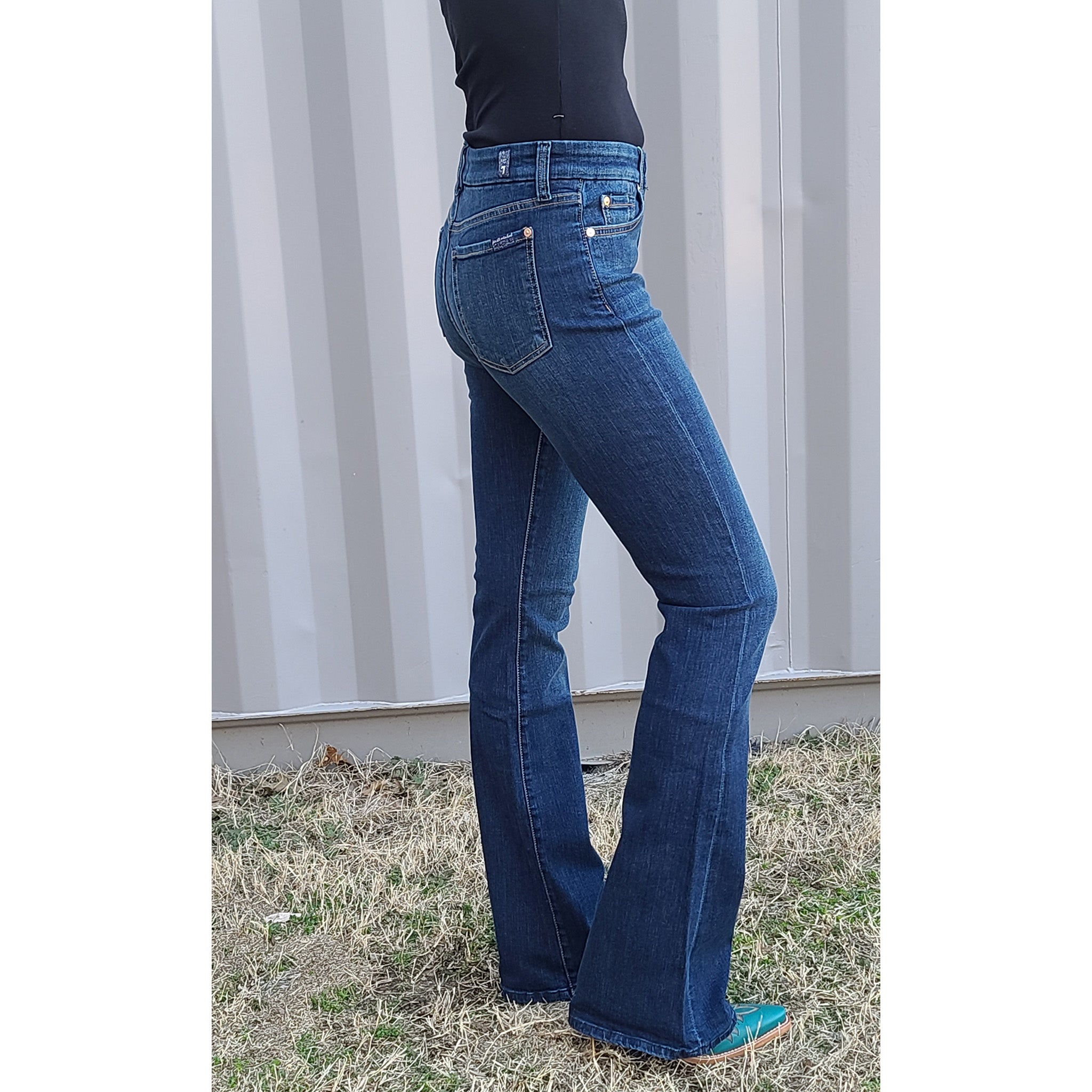 7 For All Mankind Women's High Waist Ali B(Air) Stretch Skinny Jeans - Comfortable Slim Fit Denim Pants for Casual Wear & Night Out