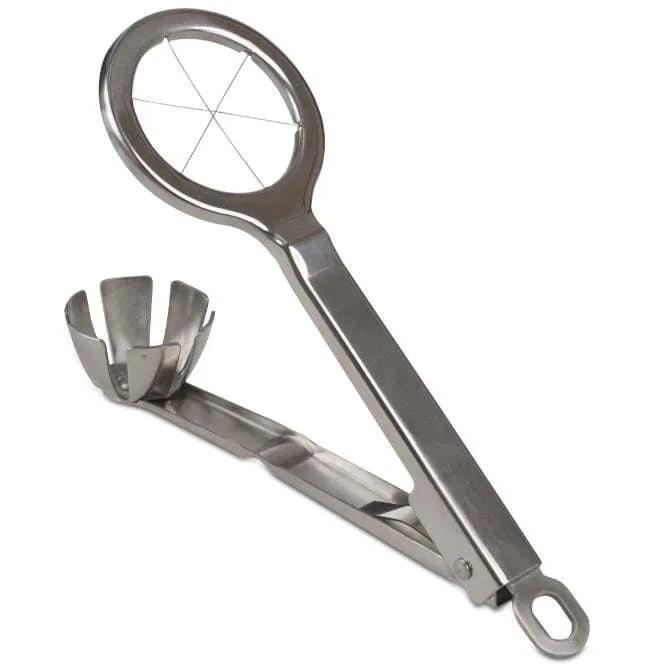 Stainless Steel Egg Wedger with Lock - Perfect for Kitchen, Picnics, and Healthy Meal Prep