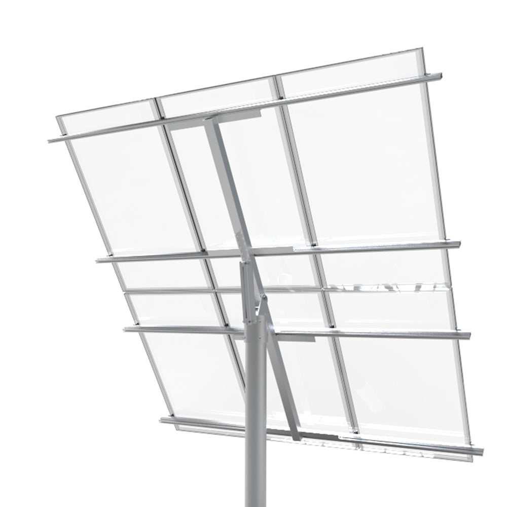 FastRack Top of Pole Solar Panel Mount for 6 Panels - Heavy Duty Rooftop & Off-Grid Installation for Homes, Cabins, RVs