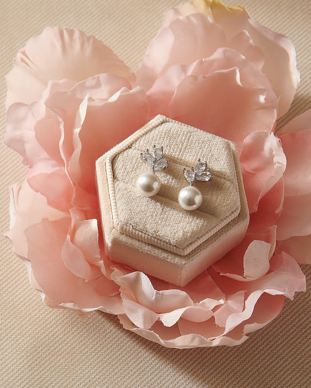 Elegant Meadow Pearl Earrings for Women - Freshwater Pearl Stud Earrings - Perfect for Wedding, Party & Everyday Wear