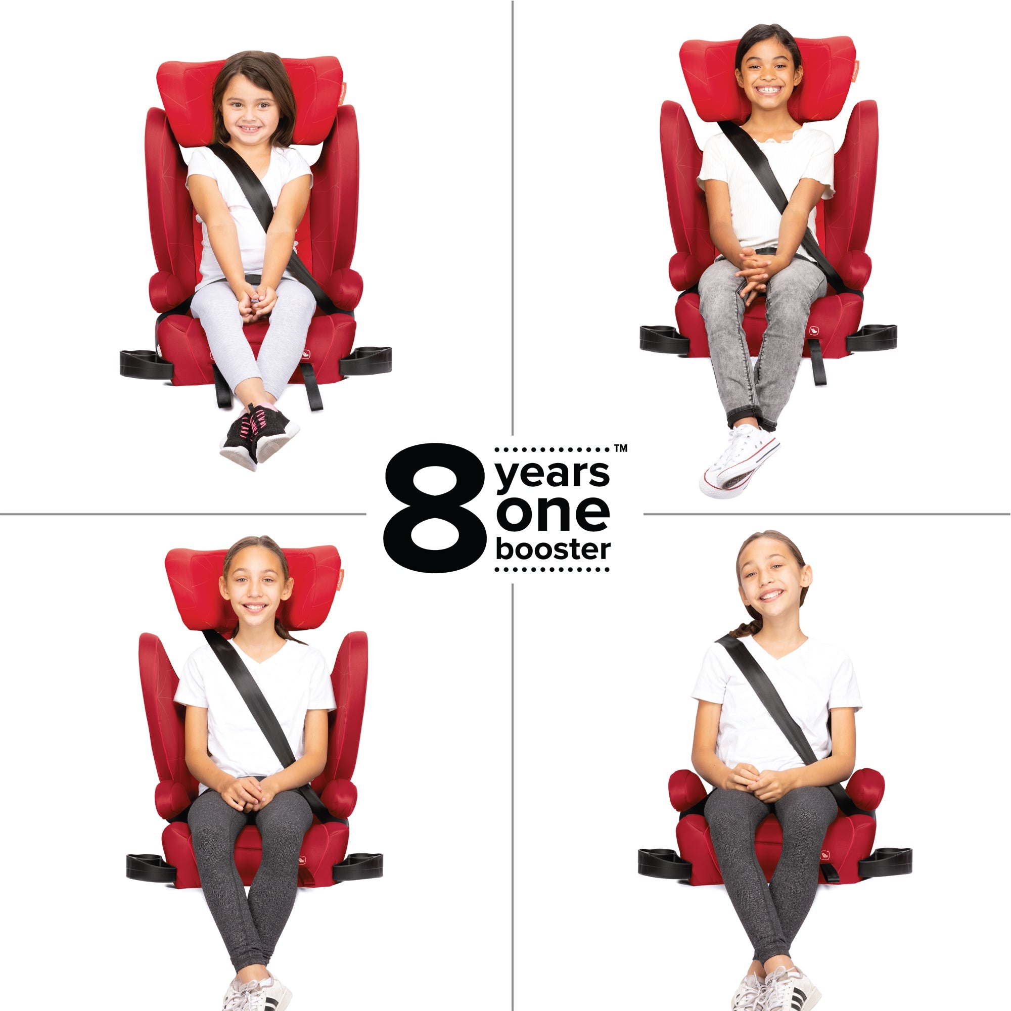 Diono Monterey 2XT Booster Car Seat for Kids - High Back Convertible Car Seat with Side Impact Protection, for Children 40-120 lbs - Perfect for School, Travel & Road Trips