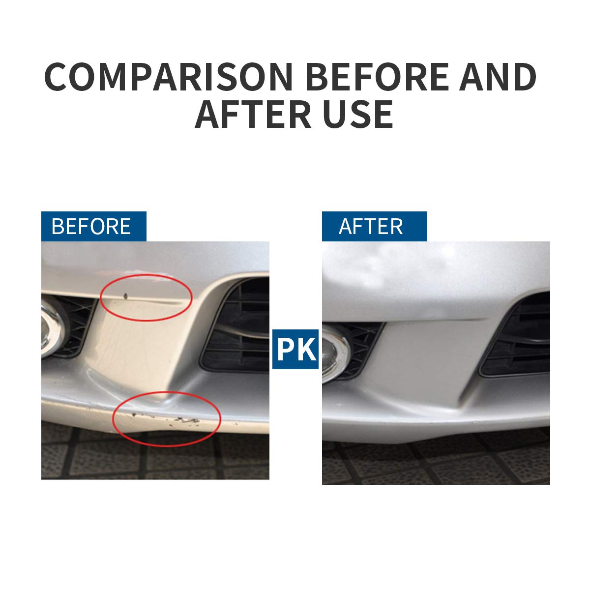 Car Touch Up Paint Pen - Waterproof Auto Scratch Repair Kit for Cars, Trucks & SUVs (White) | Fix Scratches, Chips & Paint Damage - Perfect for DIY Car Maintenance & Quick On-the-Go Repairs