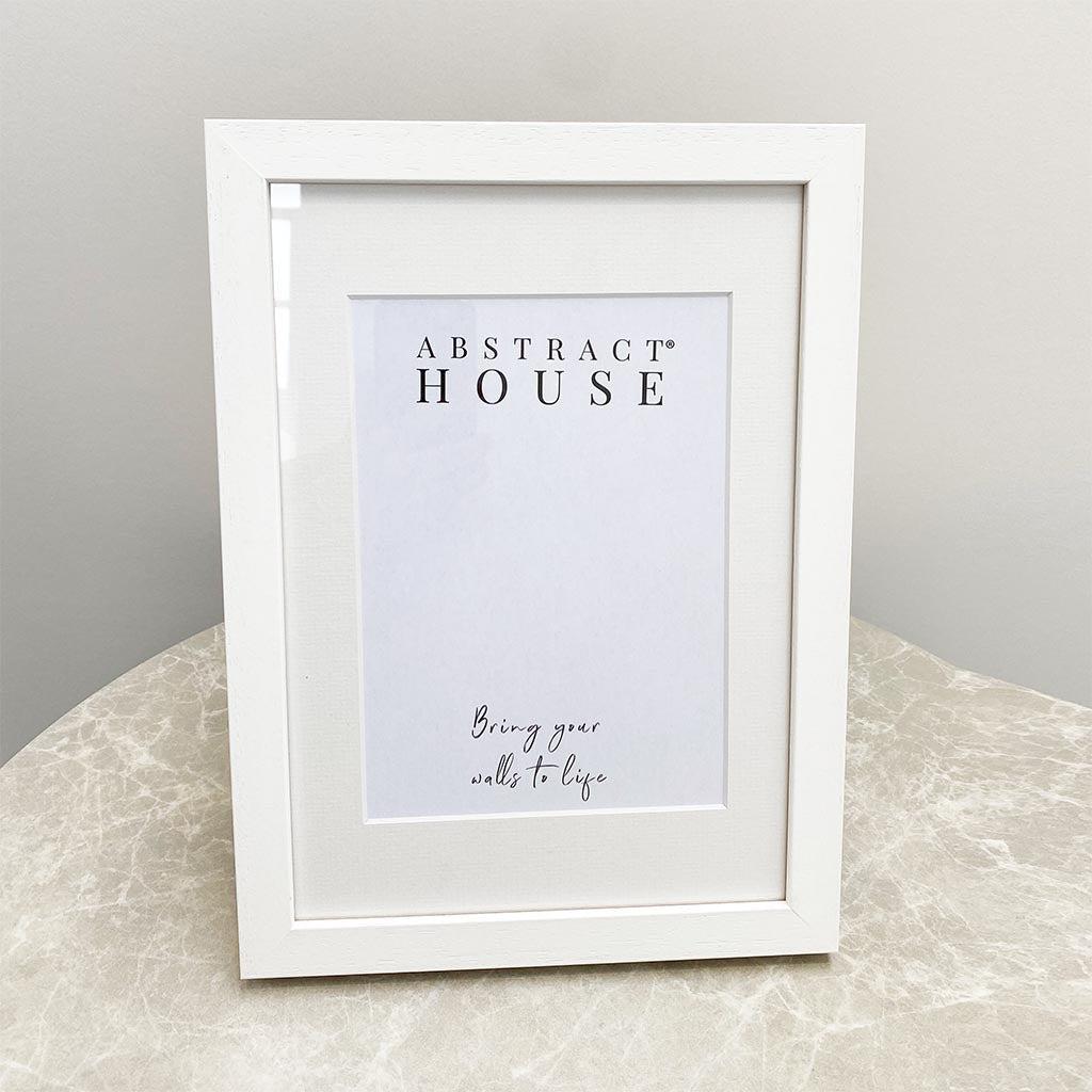 Freestanding White Wooden Picture Frame 21x30cm (8.3x11.8 Inches) - Perfect for Home Decor, Office Display & Photo Gifts
