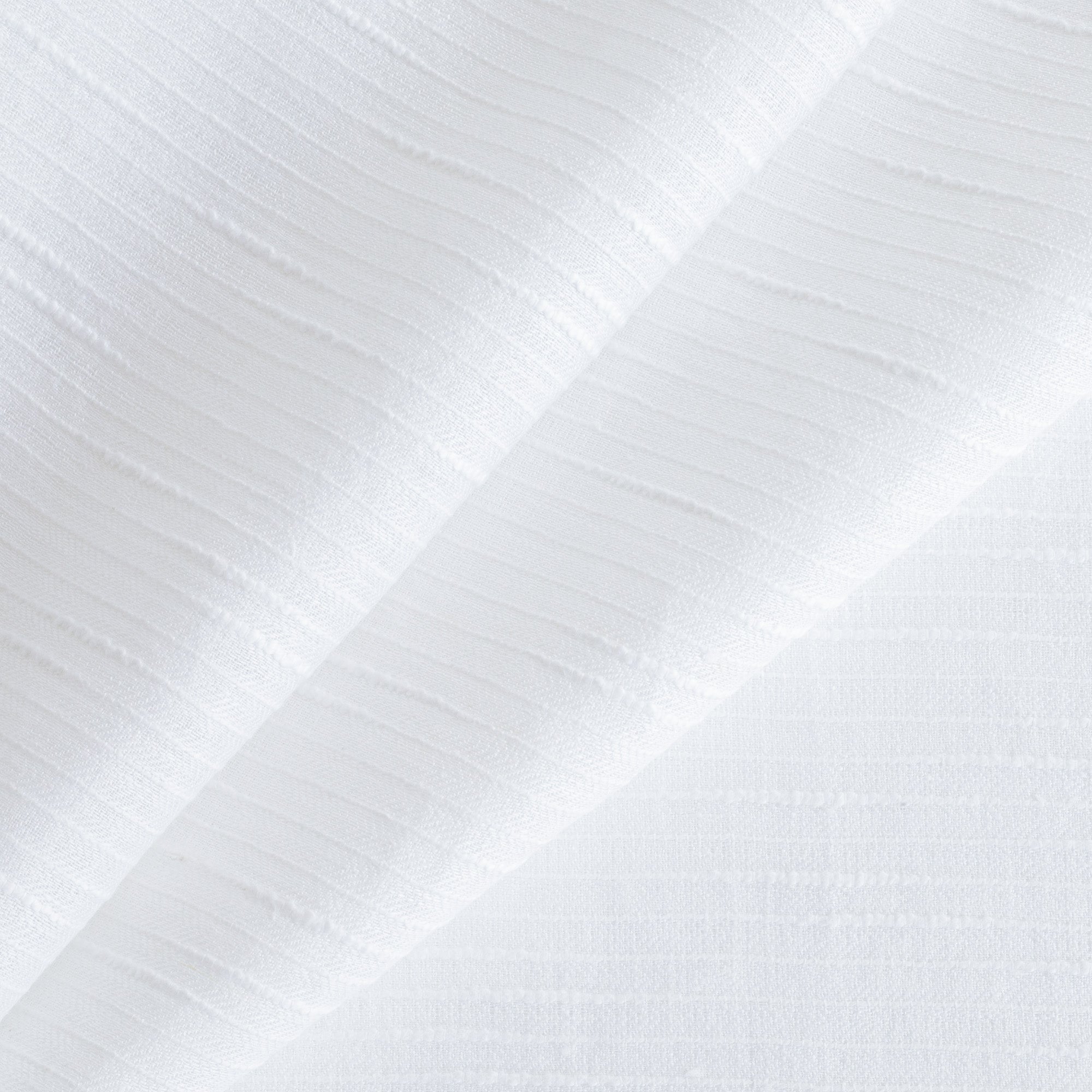 Sabine Embroidered Sheer Fabric - Cloud White - Premium Lightweight Curtain Material for Living Room, Bedroom & Wedding Decor
