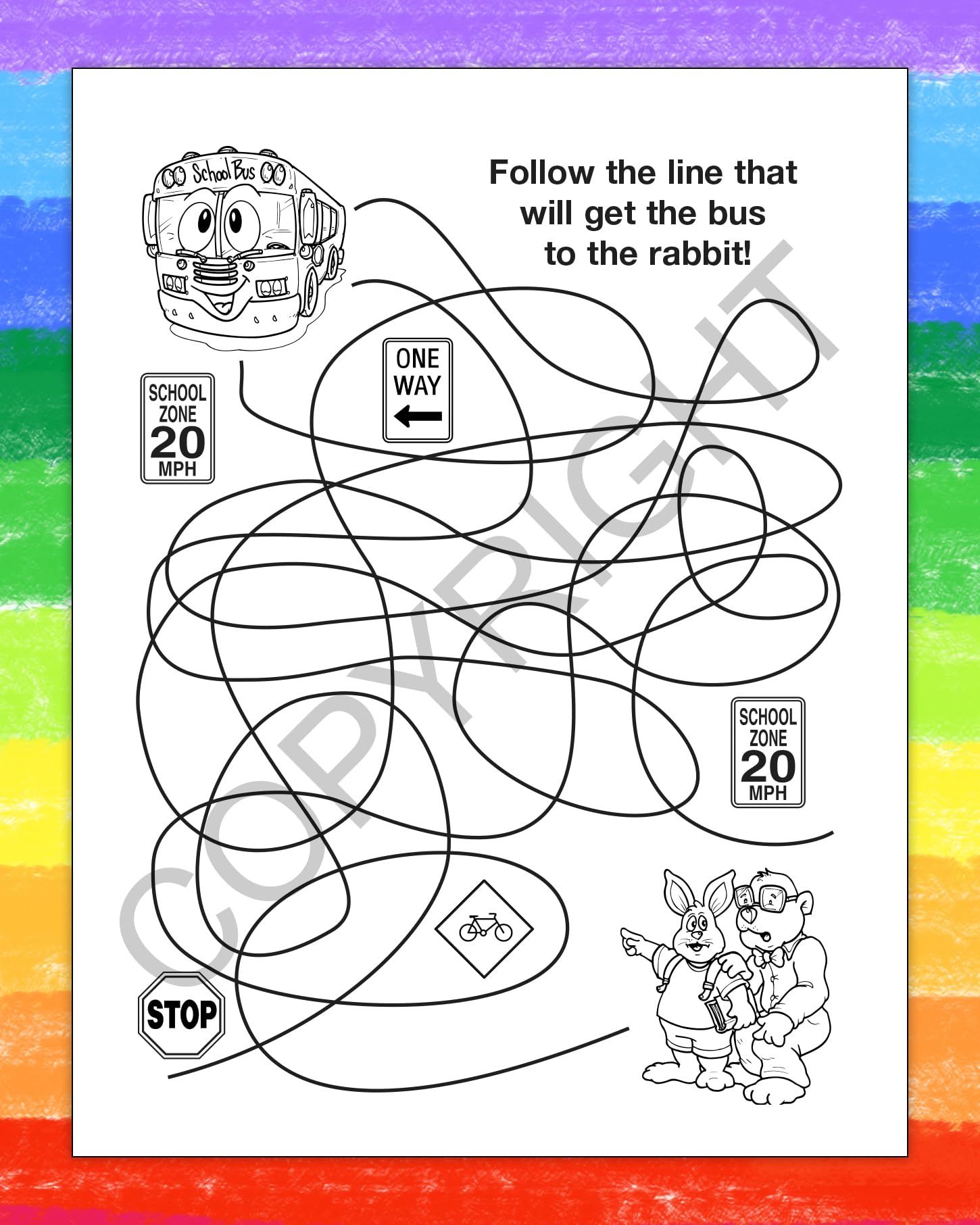 ZOCO Custom Educational Coloring Books - 250 Bulk Pack with Crayons | School Bus Safety Practice for Kids | Bus Driver Gifts | Fun Games, Puzzles & Activities | Perfect for Classrooms, Daycares & Homeschooling