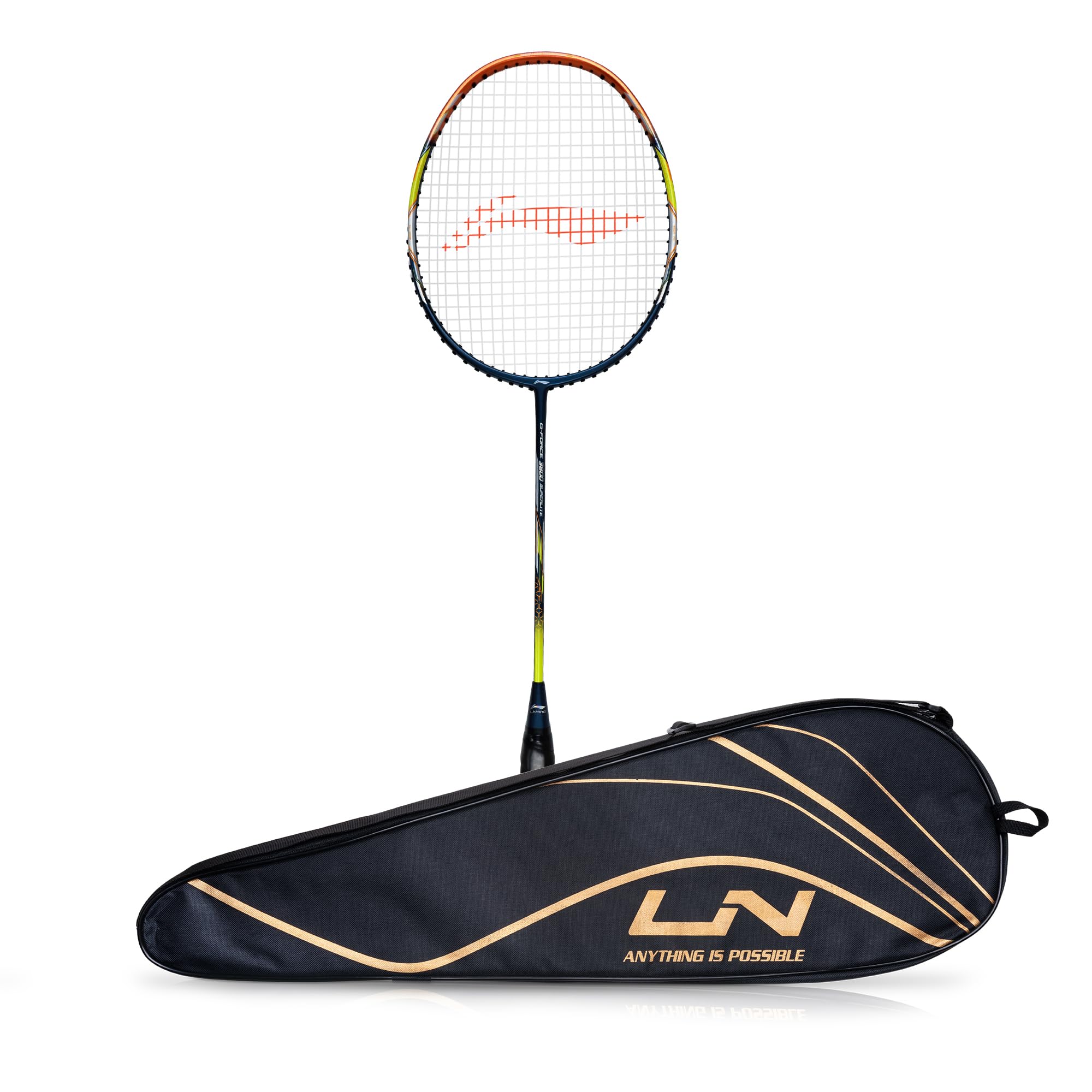 Li-Ning G-Force Superlite 3600 Carbon Fiber Badminton Racket with Free Full Cover | Lightweight Professional Badminton Racquet for Tournament & Training | Perfect for Indoor Court Play & Competitive Matches