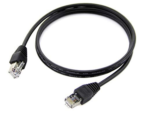 7FT Cat5e Cat6 Ethernet Cable 100-Pack (Black) - High-Speed Internet Network Cable for Home Office, Gaming, and Streaming