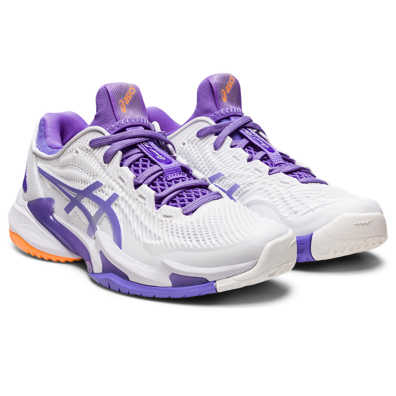 ASICS Court FF 3 Women's Tennis Shoes - White/Purple | High-Performance Indoor & Outdoor Court Shoes for Women | Perfect for Tennis, Pickleball & Volleyball Players