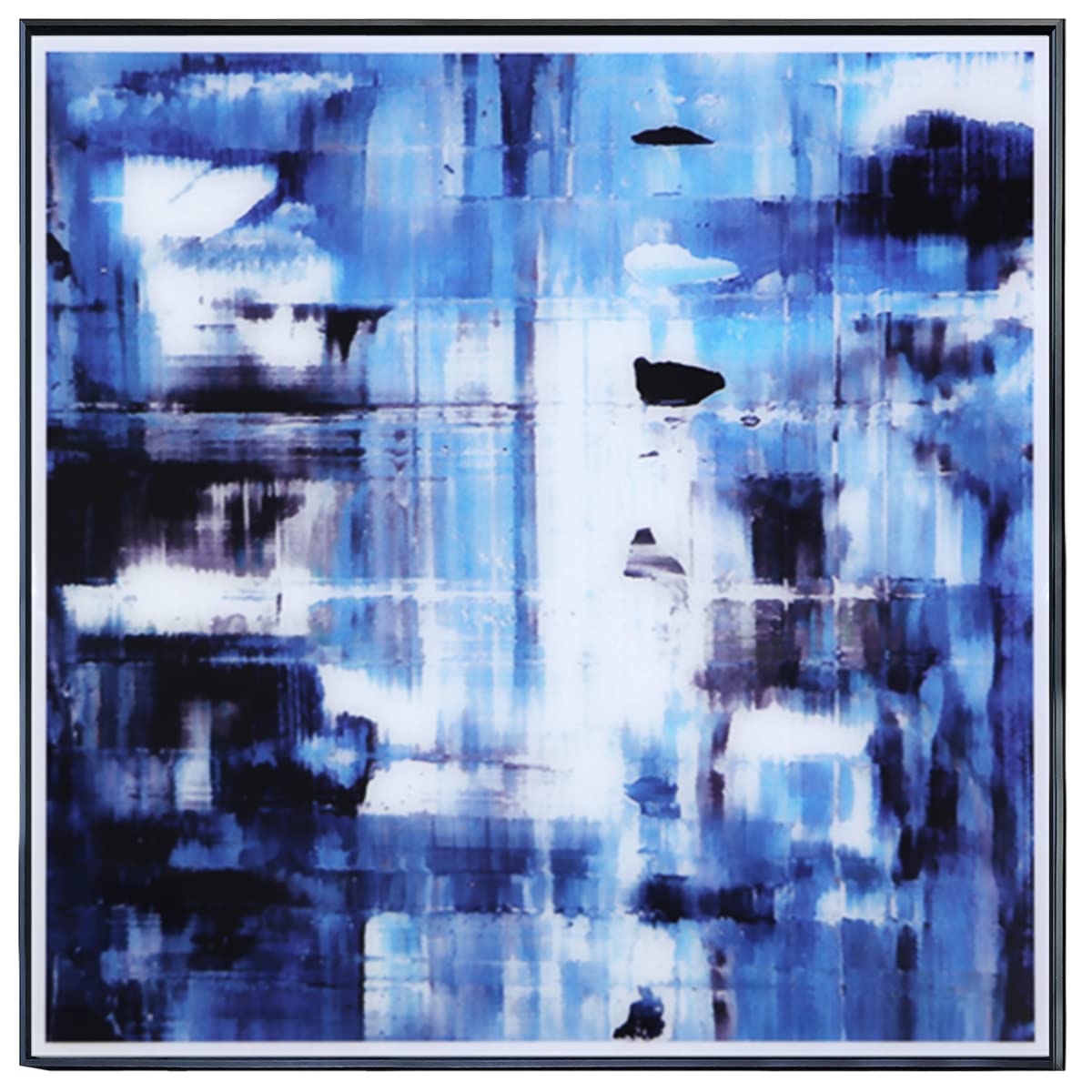 Modern Abstract Glass Wall Art - Fantasy Ink Painting Wall Decor for Living Room, Bedroom, Office, Hallway & Coffee Bar - Elegant Home & Commercial Interior Design Accent
