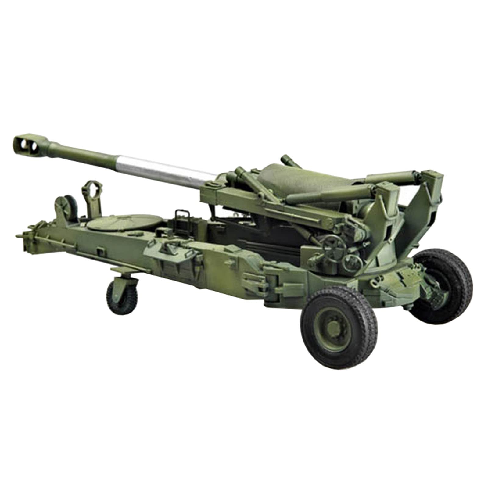 1/35 Scale US M198 155mm Medium Towed Howitzer Early Model 3D Puzzle Kit - Plastic Military Tank Model Building Set for Adults (13.9 x 3 Inches) - Perfect for DIY Projects, Collectors & Gift Giving