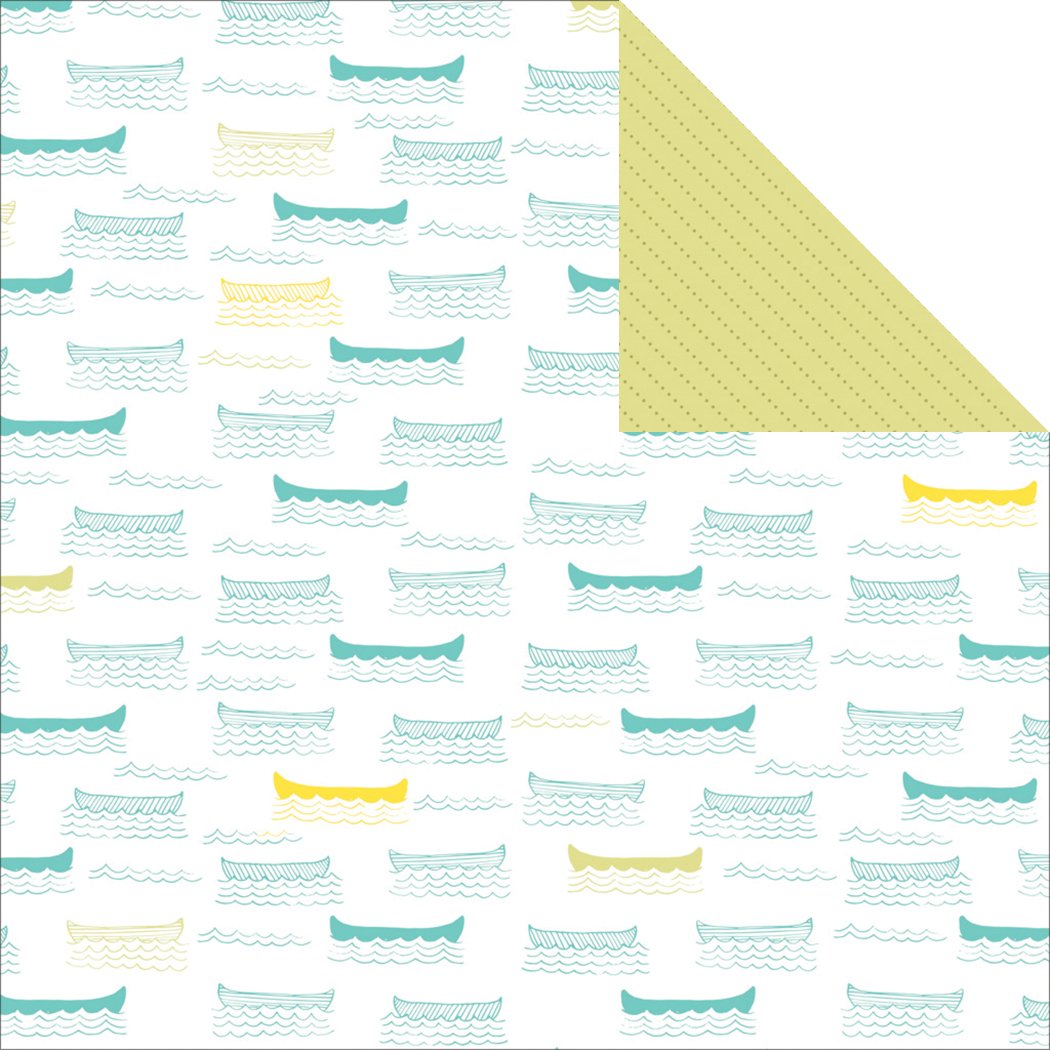Wanderlust 12x12 Double-Sided Cardstock - Riverbank Design for Scrapbooking