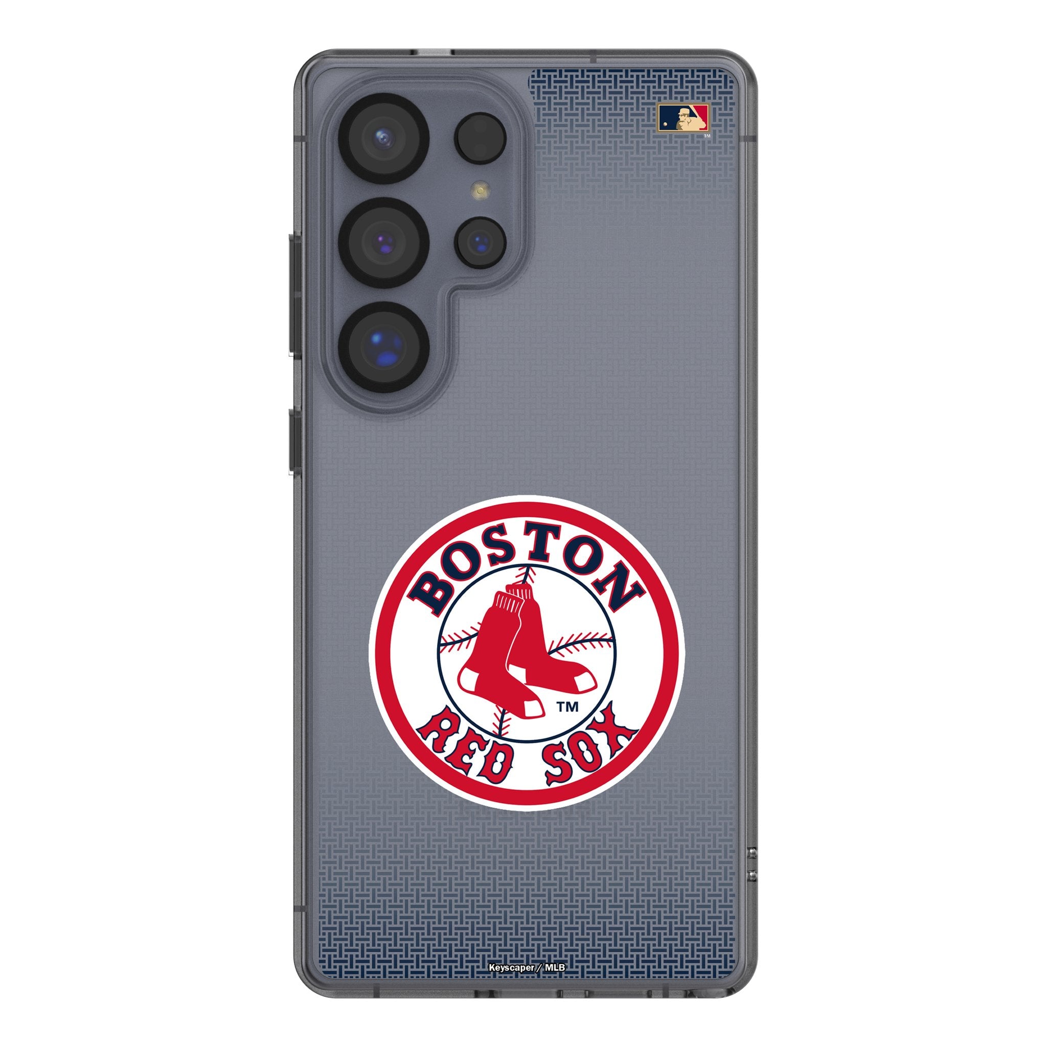 Boston Red Sox 1976-2008 Cooperstown Collection Linen Clear Phone Case for Samsung Galaxy - Perfect for Baseball Fans & Game Day Protection