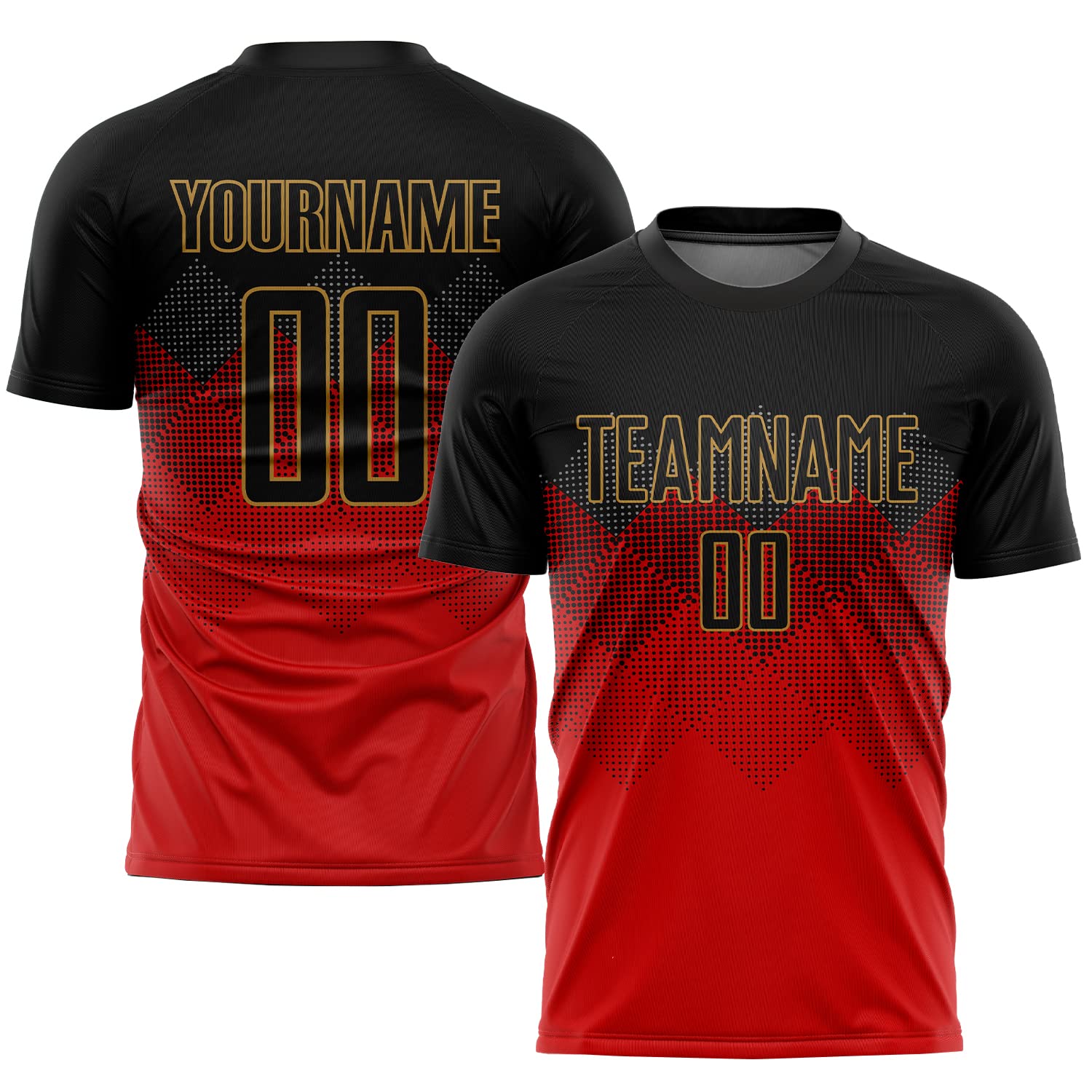 Custom Personalized Soccer Jerseys for Men, Women & Youth - Team Name & Number Printed Soccer Shirts & Shorts - Perfect for Games, Tournaments & Fan Support