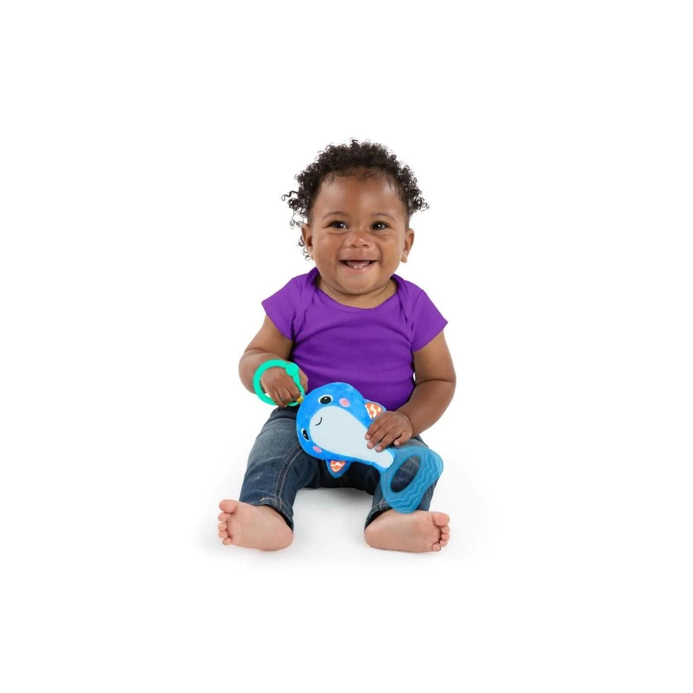 Bright Starts Whale a Roo Pull & Shake Activity Toy for Babies - Interactive Learning Toy with Lights & Sounds - Perfect for Crawling, Tummy Time & Early Development Play