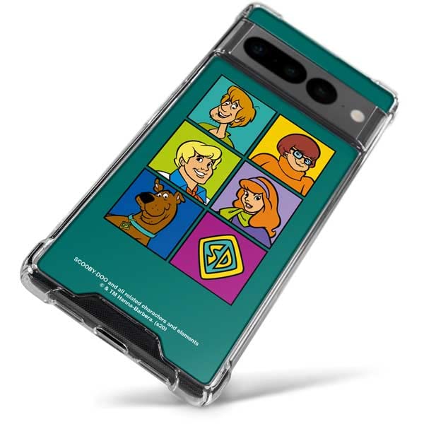 Official Scooby-Doo Crew Google Pixel 7 Pro Clear Case - Fun Protective Cover for Fans