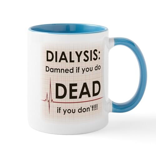 White/Blue Inside - Dialysis Damned Mugs