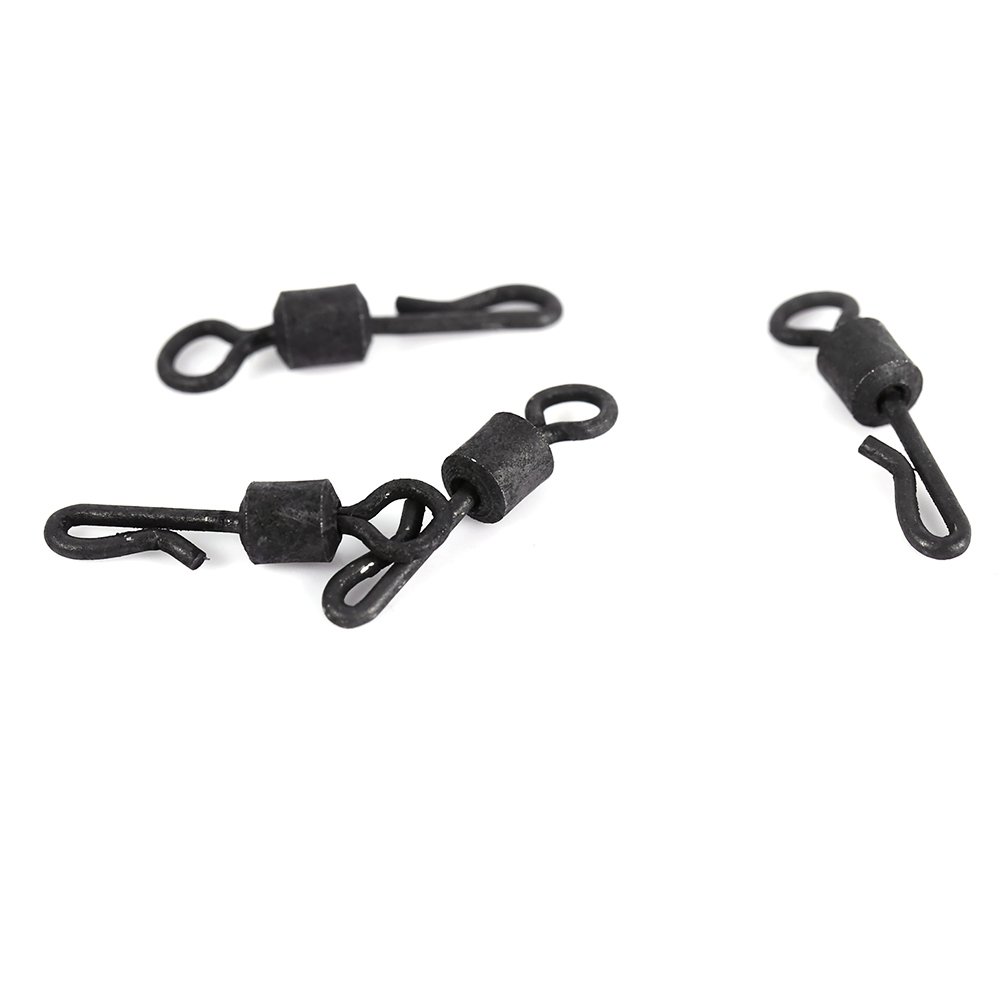 VGEBY 25pcs Barrel Fishing Swivels - Size 3 Rolling Ball Bearing Swivel for Saltwater & Freshwater Fishing - Durable Fishing Tackle for Bass, Trout & Walleye (Great for Boat, Pier & Shore Fishing)