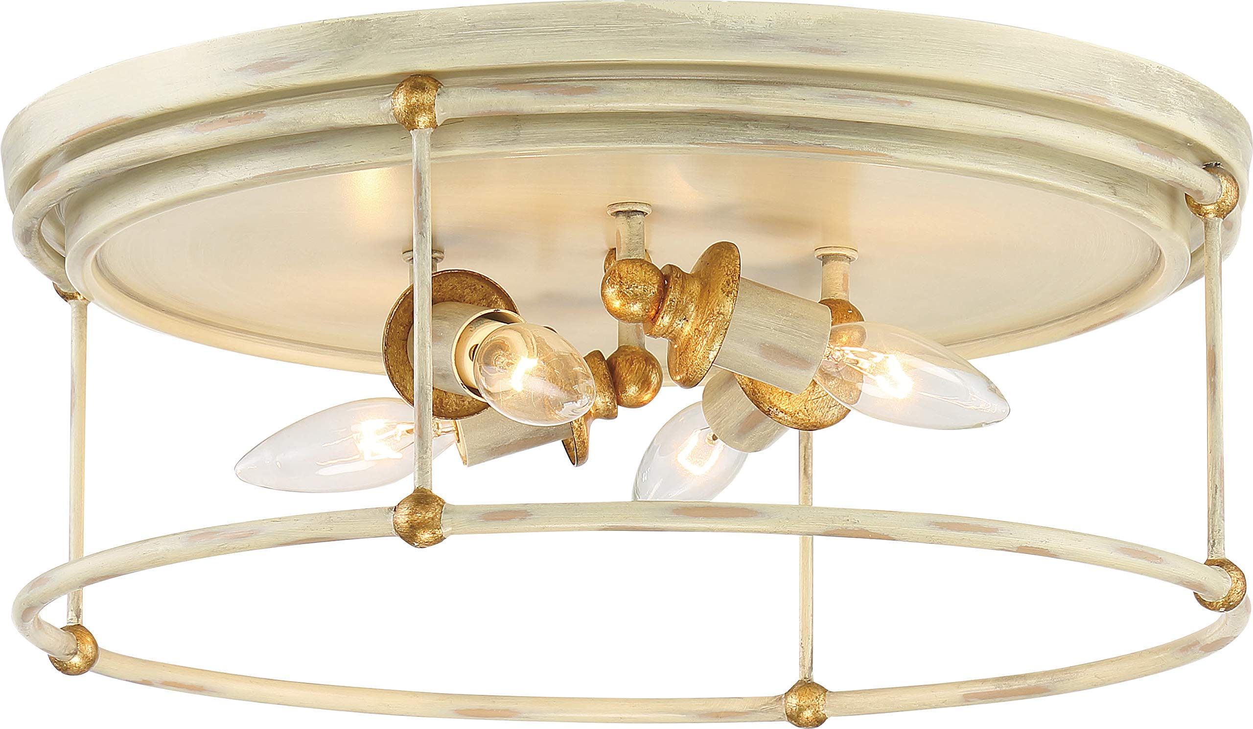 Minka Lavery 1040-701 Westchester County 4-Light Flush Mount Ceiling Light - 17