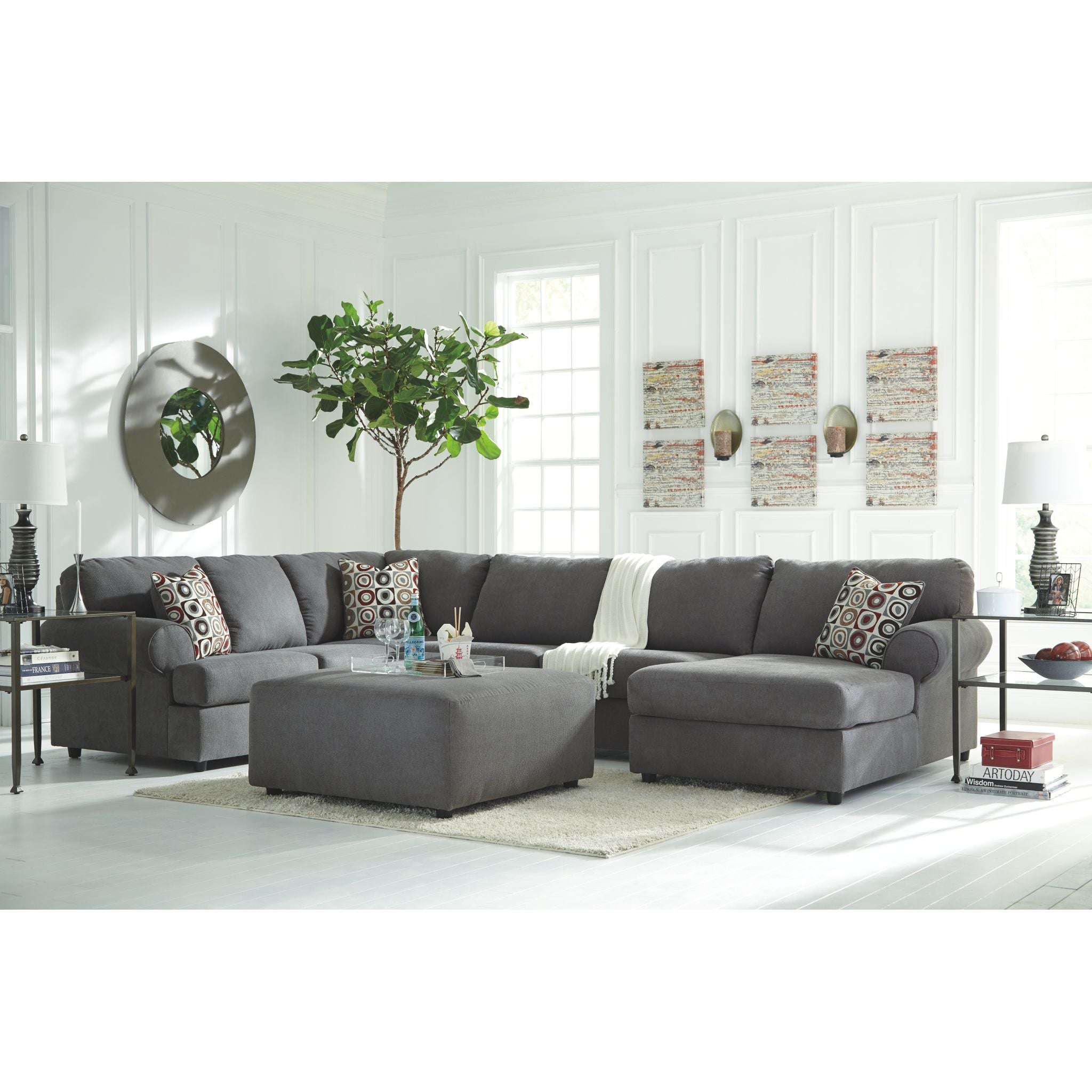 Arlie 3-Piece Sectional Sofa Set with Reversible Chaise - Modern L-Shaped Couch for Living Room, Family Room & Apartment - Soft Fabric Upholstery, Comfortable Seating
