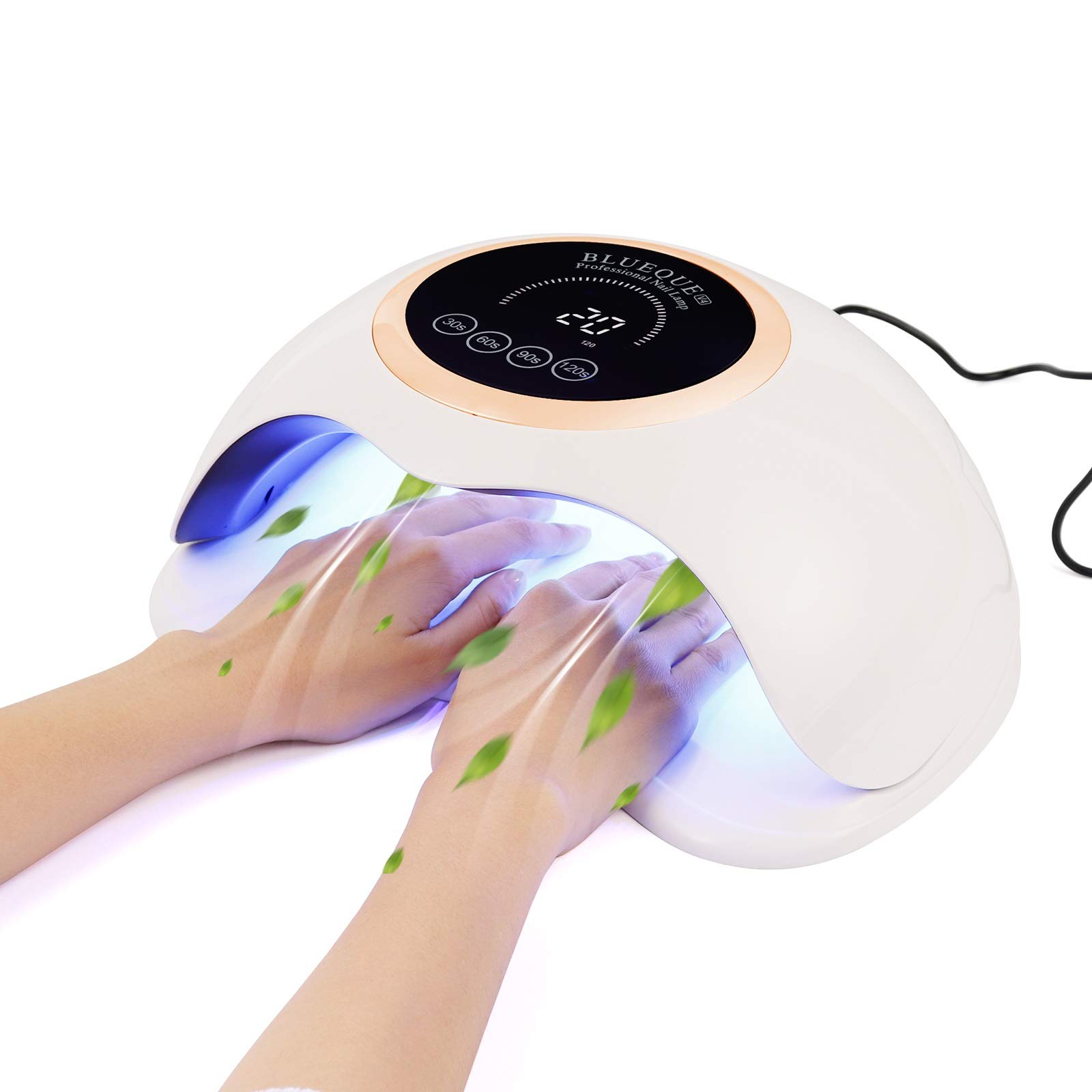 2021 New 180W UV LED Nail Dryer Lamp with Cooling Fan - Fast Curing for Gel & All Nail Polish - Professional Nail Art Tool - Perfect Gift for Women & Girls - Home Salon & Nail Care Essential