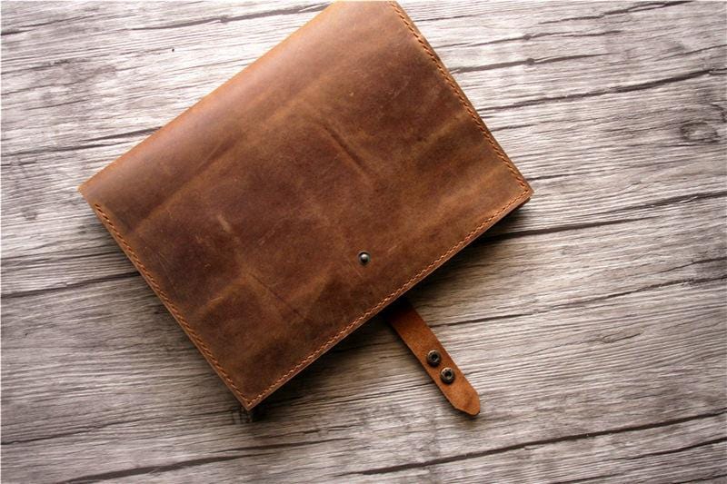 Handmade Personalized Leather iPad 9.7 Inch Case Cover - Durable Protection for iPad Air/Pro - Perfect for Work, Travel & Gift Giving