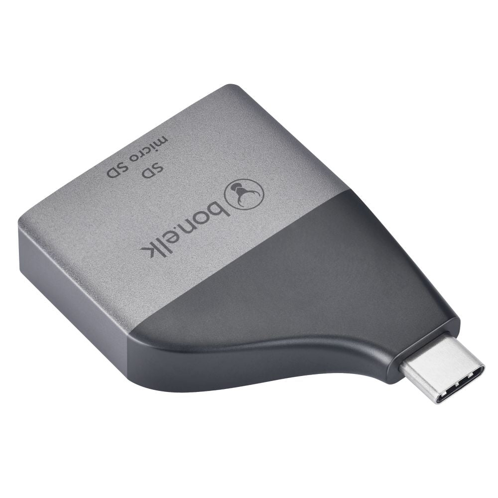 Bonelk USB C to MicroSD/SD Card Reader Adapter - Fast Data Transfer for Smartphones, Laptops, Cameras & More