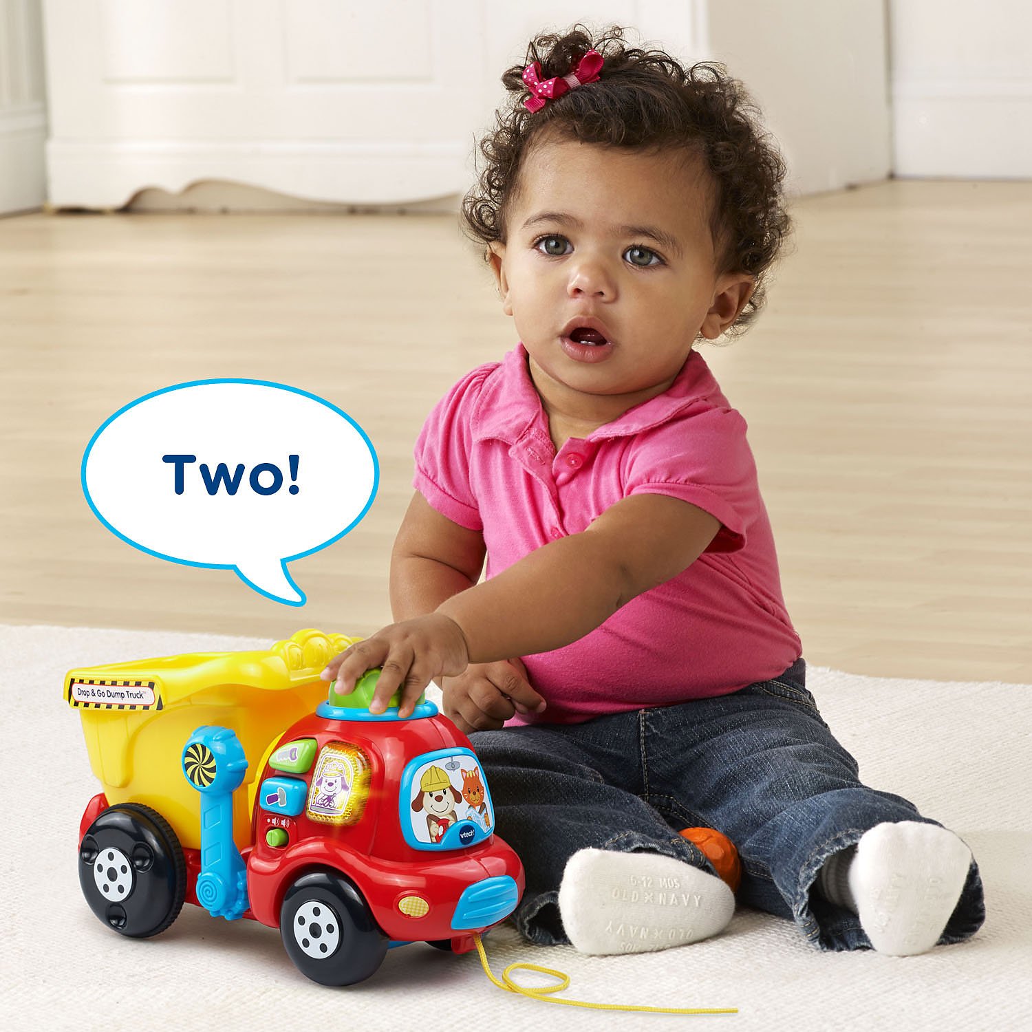 VTech Drop and Go Dump Truck - STEM Learning Toy for Toddlers Ages 1-3 | Interactive Educational Toy with Lights & Sounds | Frustration Free Packaging | Perfect for Early Childhood Development & Playtime Fun
