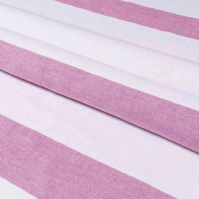 Coastal Resort Stripe Fouta 4-Piece Beach Towel Set with Tassels - Soft & Absorbent for Pool, Beach, Spa & Outdoor Use